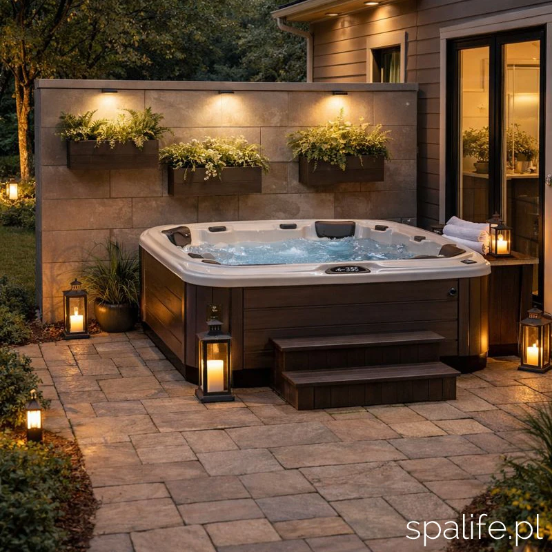 jacuzzi przy ściane